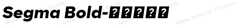 Segma Bold字体转换